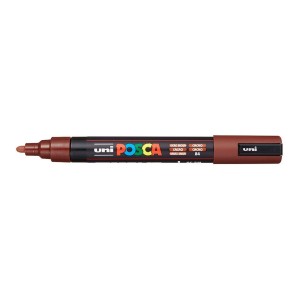 Caneta Posca PC-5M Ponta Média Marrom Cacau Uniball